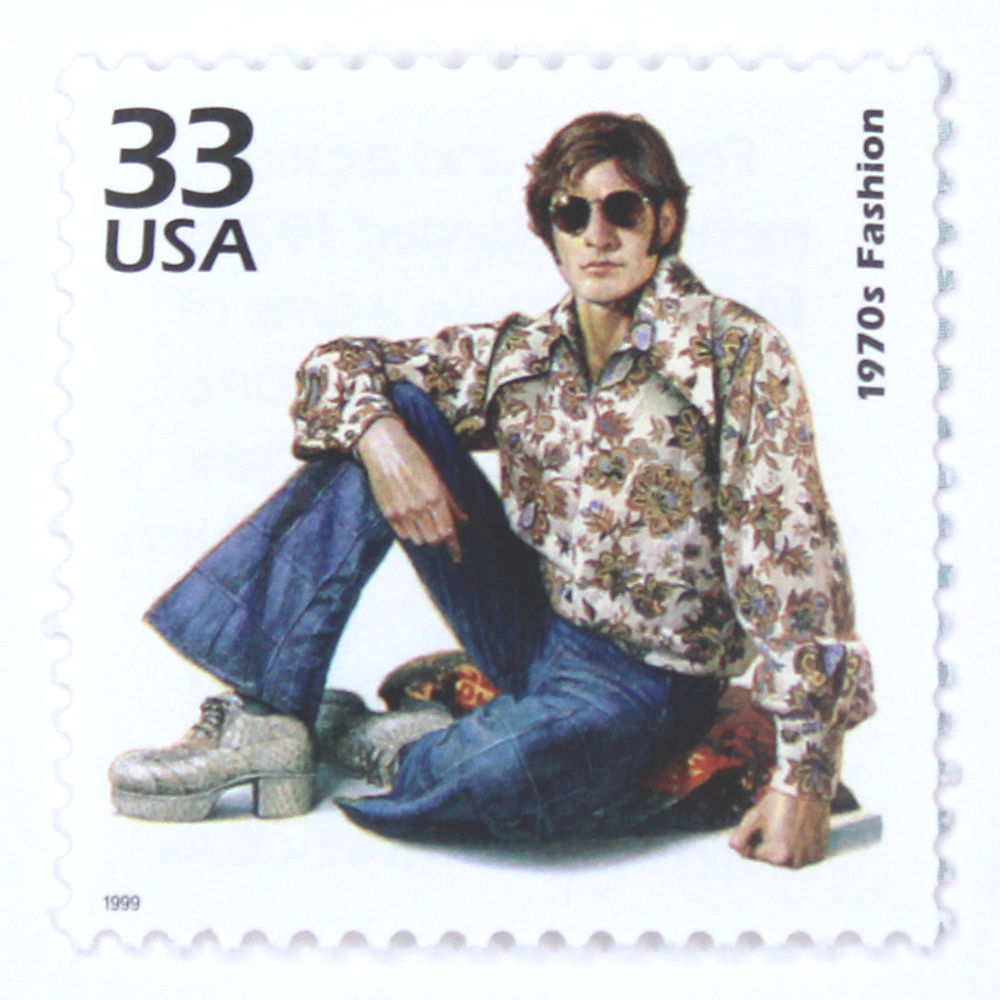 33c 1970s Fashion Stamps - Pack of 5