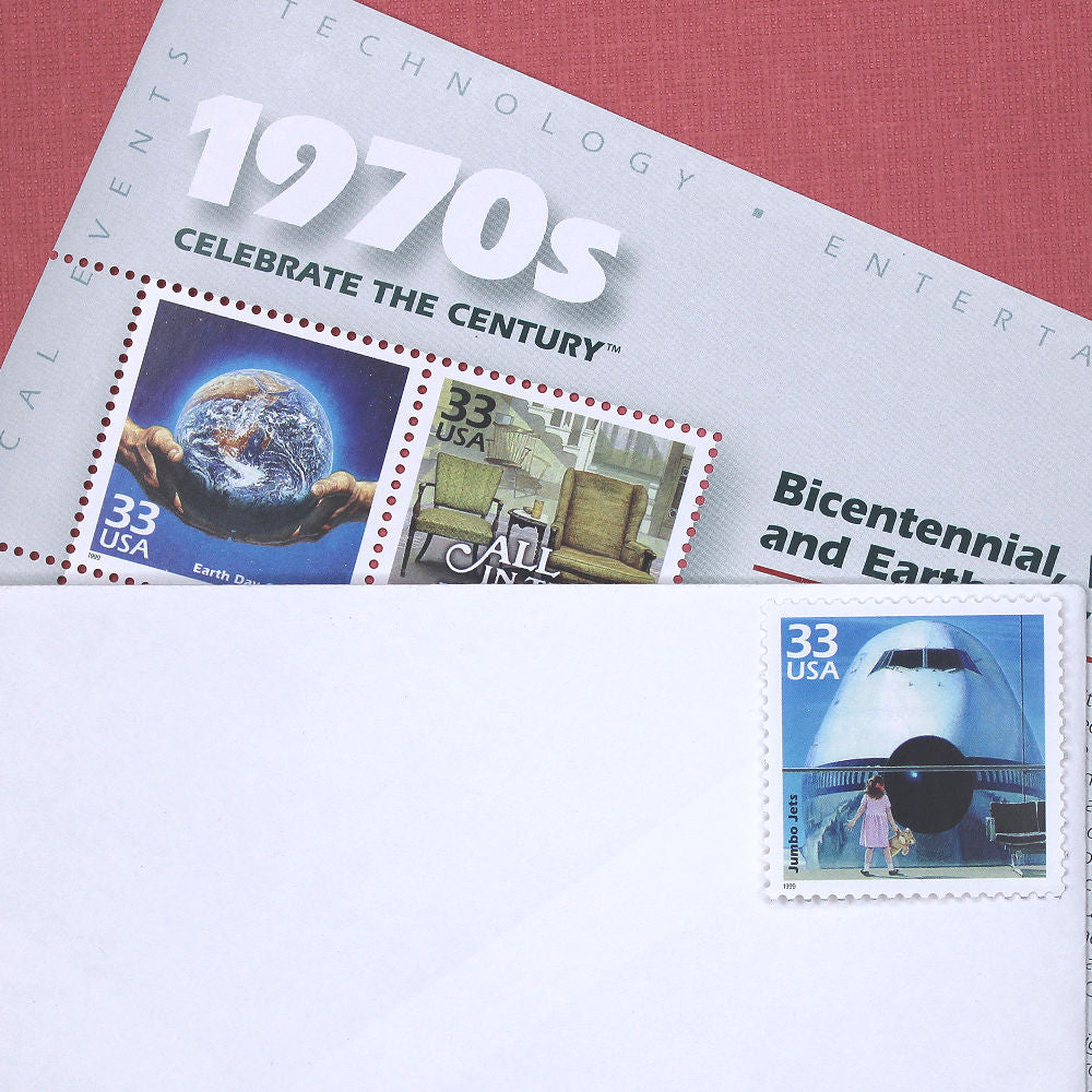33c Jumbo Jets Stamps - Pack of 5