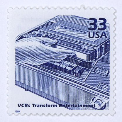 33c VCRs Transform Entertainment Stamps - Pack of 5
