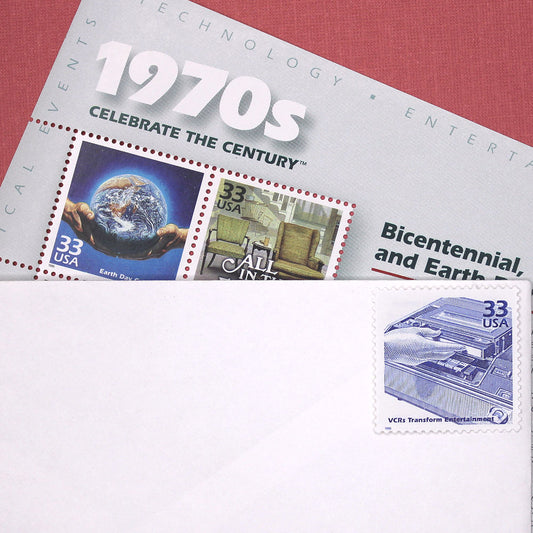 33c VCRs Transform Entertainment Stamps - Pack of 5