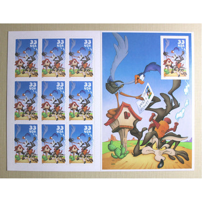 33c Road Runner and Wile E. Coyote Stamps - Various