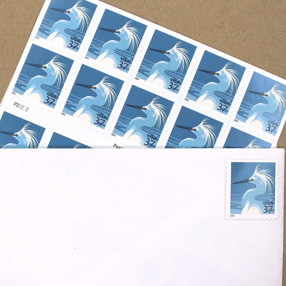 37c Snowy Egret Stamps - Pack of 5