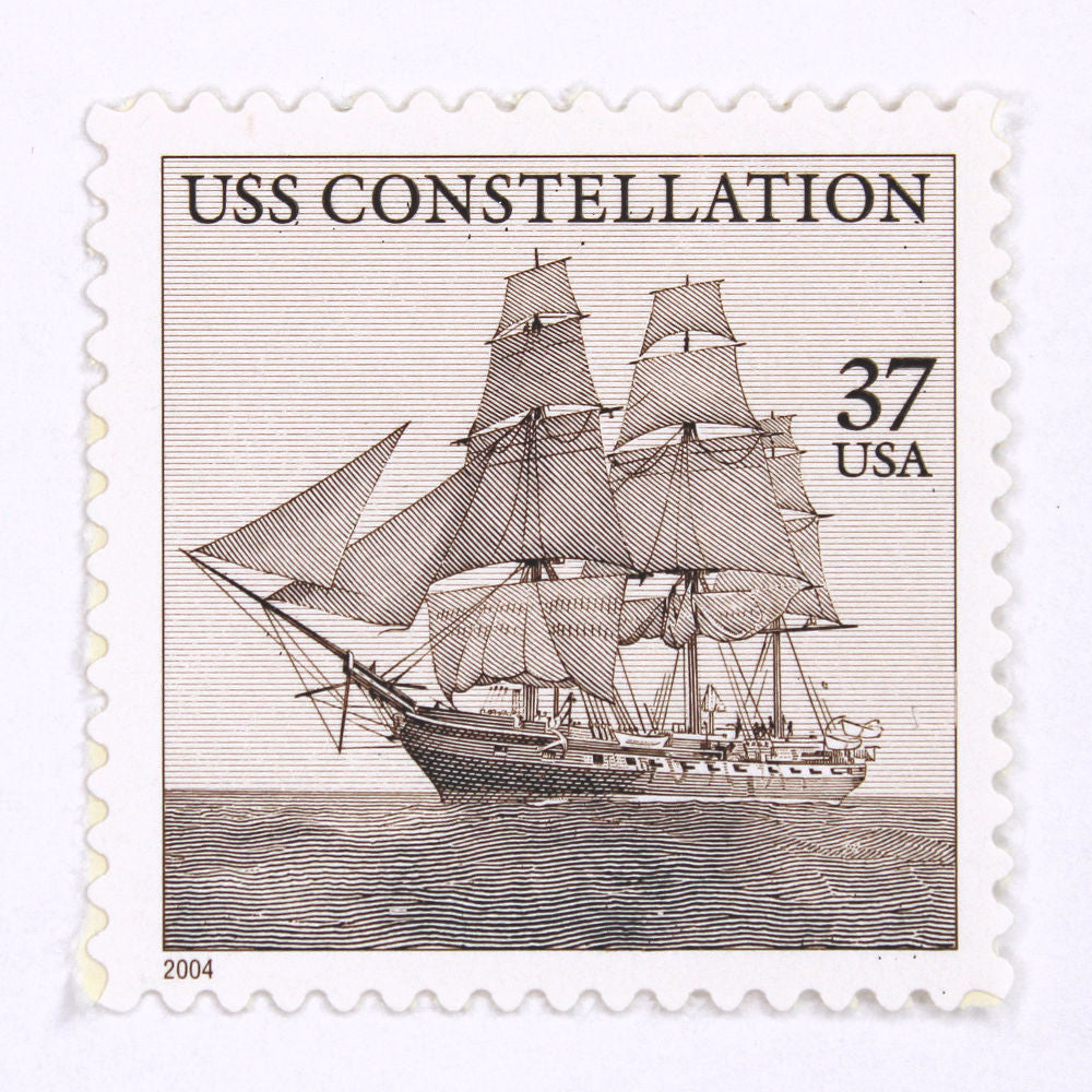 37c USS Constellation Stamps - Pack of 10