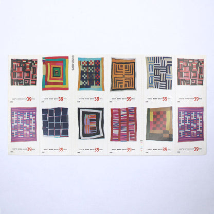 39c Quilts of Gee's Bend Stamps - Pack of 20