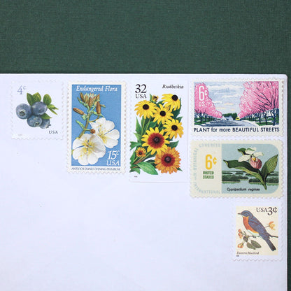 Botanical Beauties .. 66c Curated Set - Mail 10 Letters