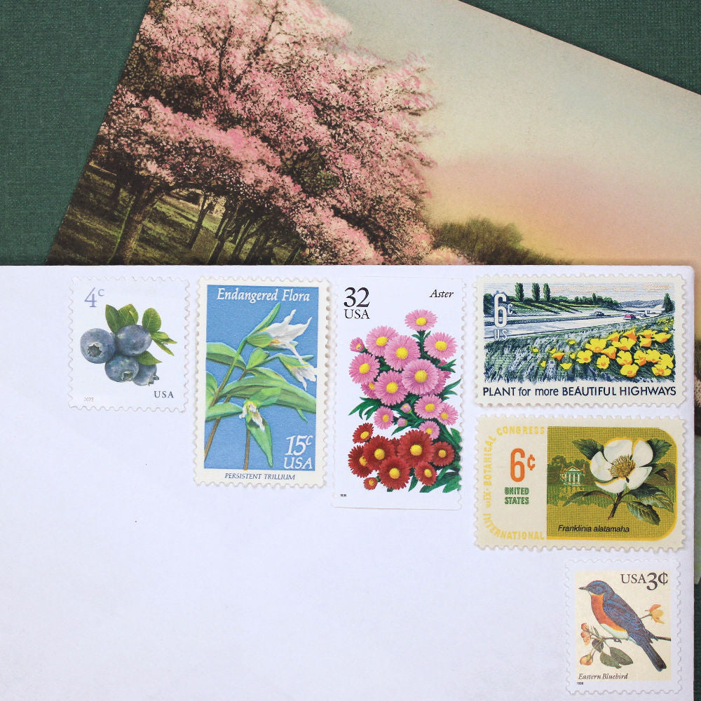 Botanical Beauties .. 66c Curated Set - Mail 10 Letters