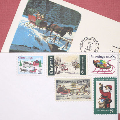 Christmas .. Sleigh Ride 73c Curated Set - Mail 5 Letters