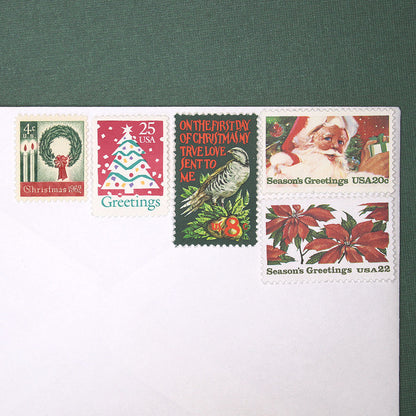 Christmas .. Red & Green 78c Curated Set - Mail 5 Letters