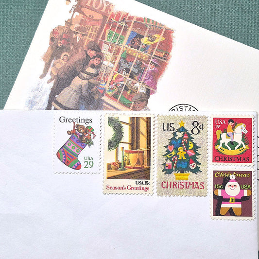 Christmas .. Toys 82c Curated Set - Mail 5 Letters