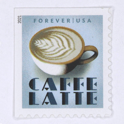 Caffe Latte Forever Stamps - Pack of 10