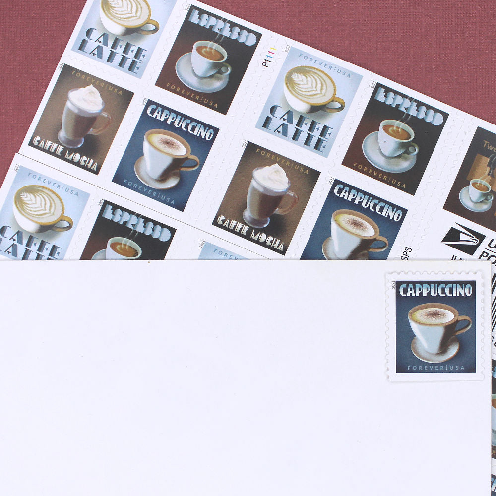 Cappuccino Forever Stamps - Pack of 10
