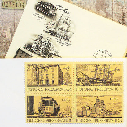 8c Historic Preservation Stamps - Pack of 20