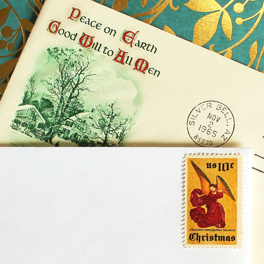10c Angel Christmas Stamps - Pack of 10
