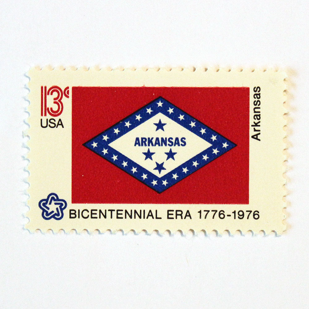 13c Arkansas State Flag Stamps - Pack of 10