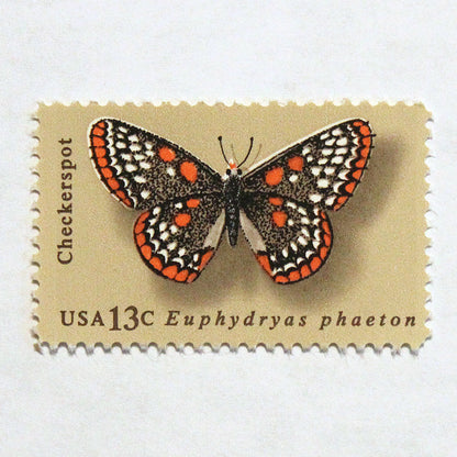 13c Checkerspot Butterfly Stamps - Pack of 10