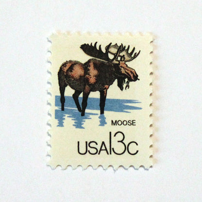 13c Moose Stamps - Pack of 10