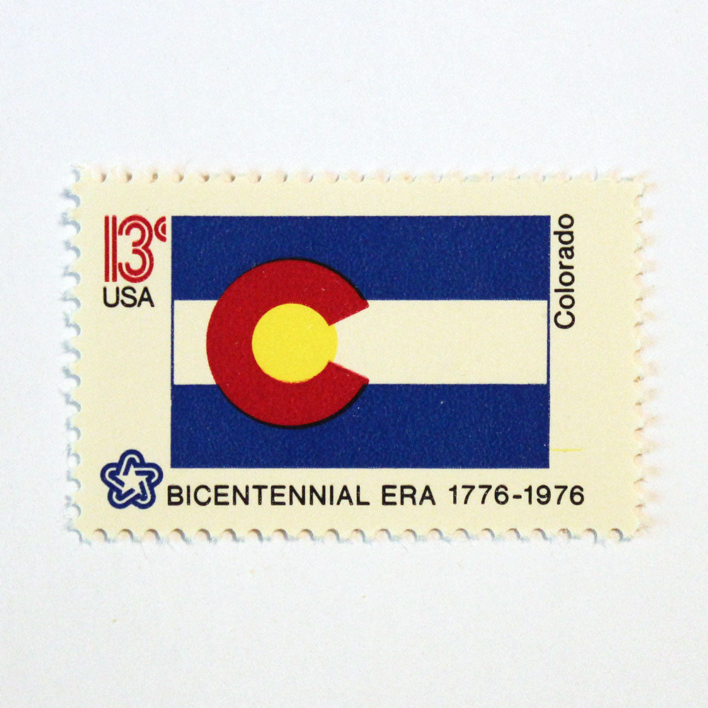 13c Colorado State Flag Stamps - Pack of 10