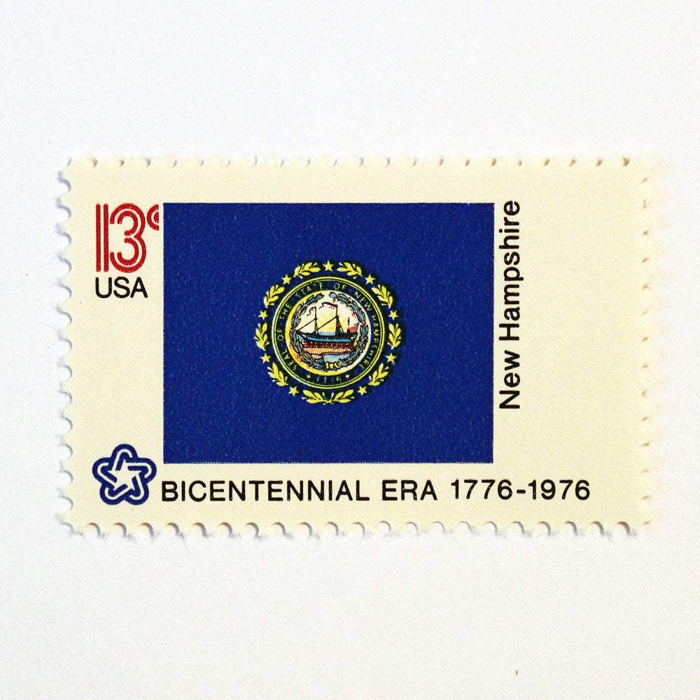 13c New Hampshire State Flag Stamps - Pack of 10