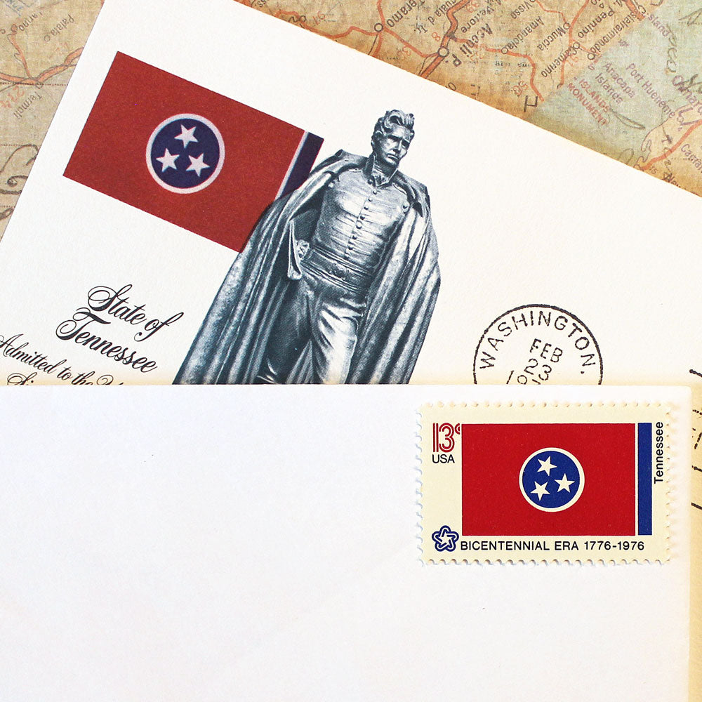 13c Tennessee State Flag Stamps - Pack of 10