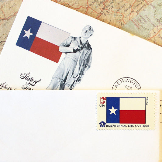 13c Texas State Flag Stamps - Pack of 10