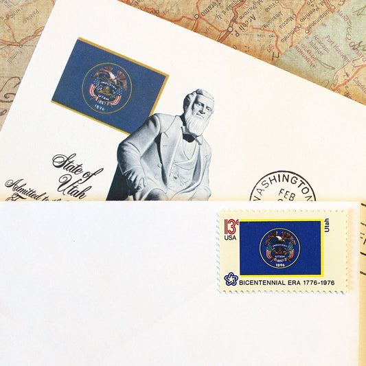 13c Utah State Flag Stamps - Pack of 10