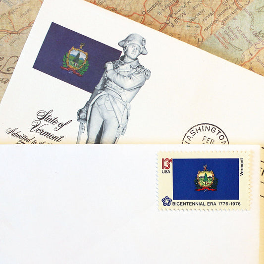 13c Vermont State Flag Stamps - Pack of 10