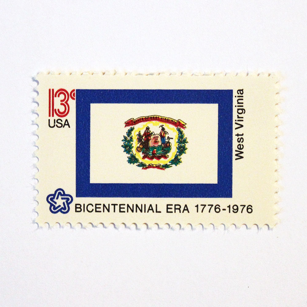 13c West Viriginia State Flag Stamps - Pack of 10