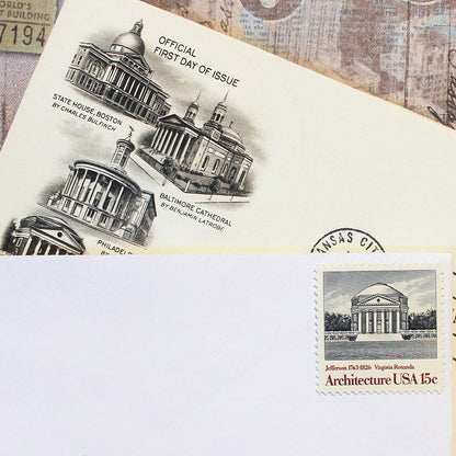 15c American Architecture Stamps - Pack of 20