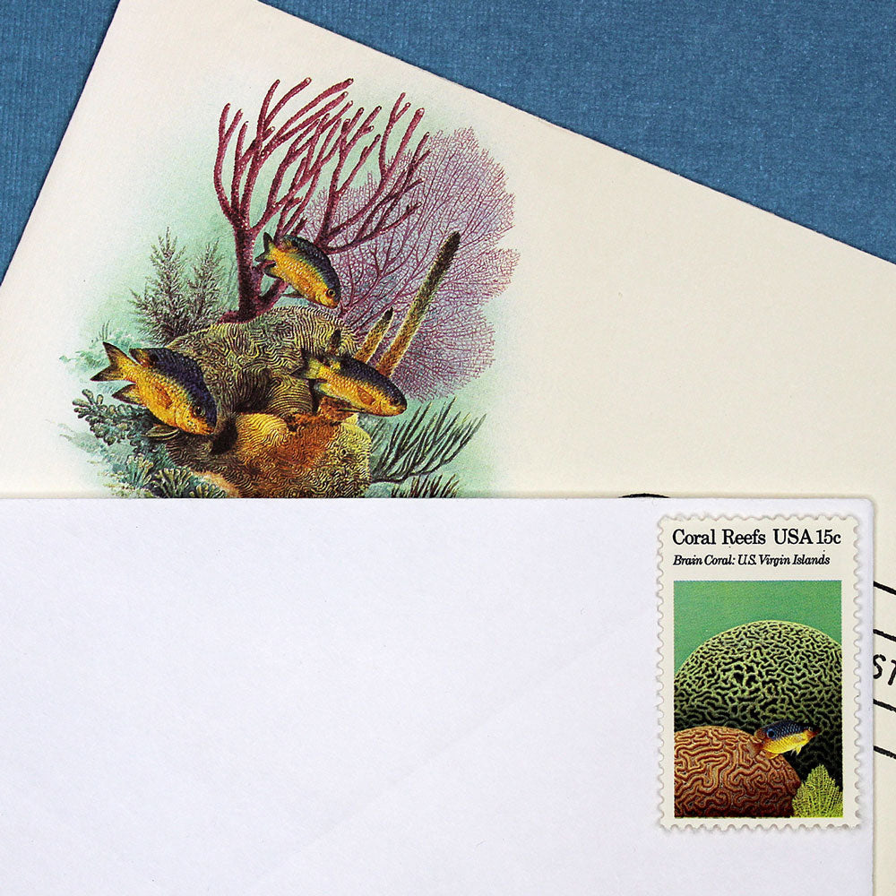 15c Coral Reef Stamps - Pack of 20