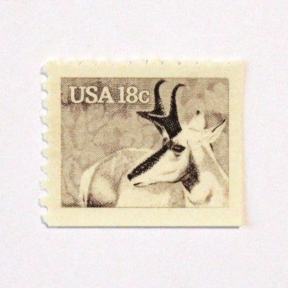 18c Pronghorn Antelope Stamps - Pack of 5