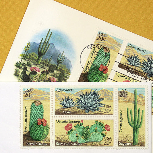 20c Desert Plants Stamps - Pack of 20