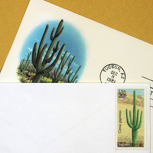 20c Saguaro Cactus Stamps - Pack of 5