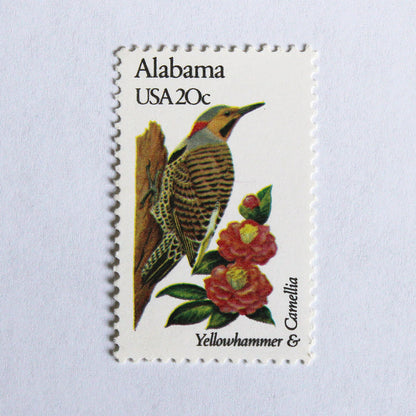 20c Alabama State Bird and Flower Stamps - Pack of 5