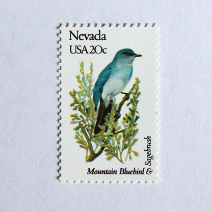 20c Nevada State Bird and Flower Stamps - Pack of 5