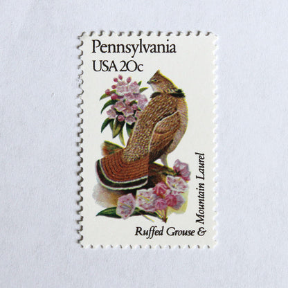 20c Pennsylvania State Bird and Flower Stamps - Pack of 5