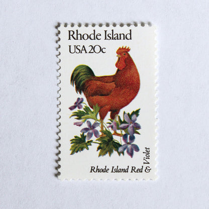 20c Rhode Island State Bird and Flower Stamps - Pack of 5