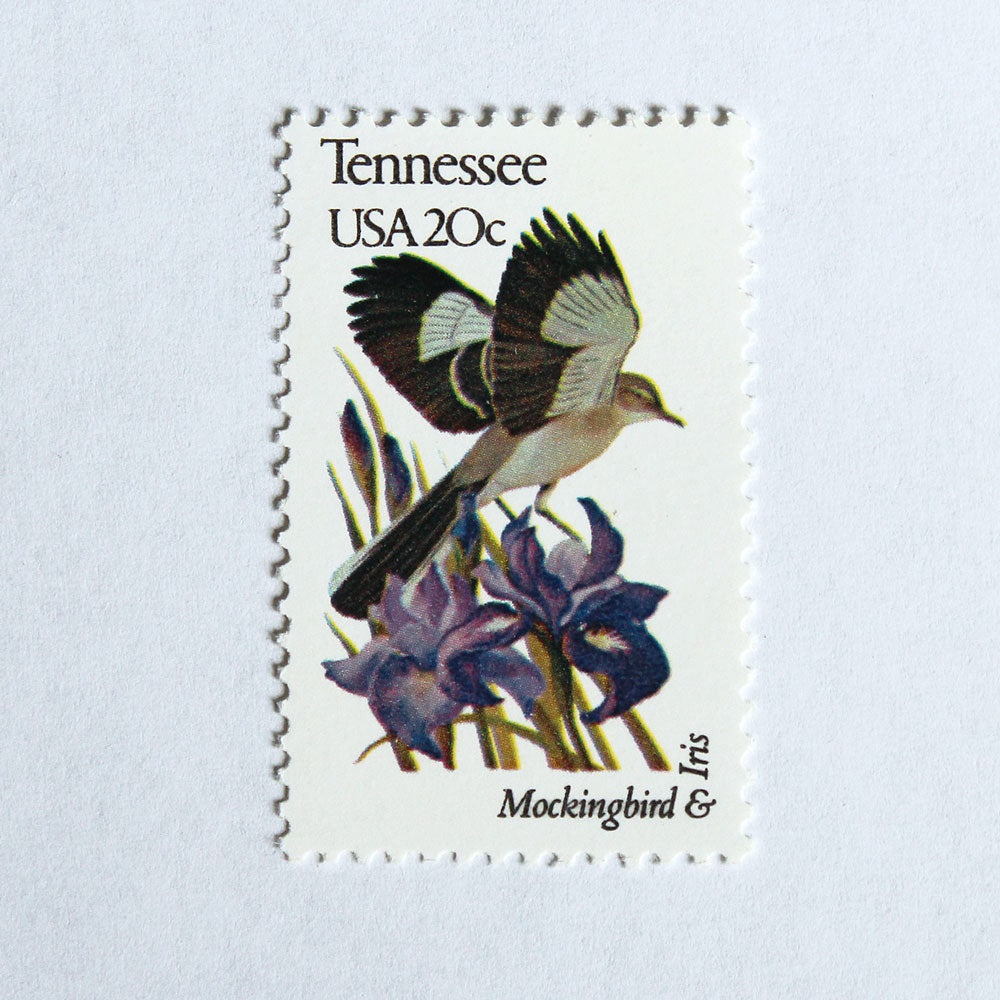 20c Tennessee State Bird and Flower Stamps Vintage Unused US