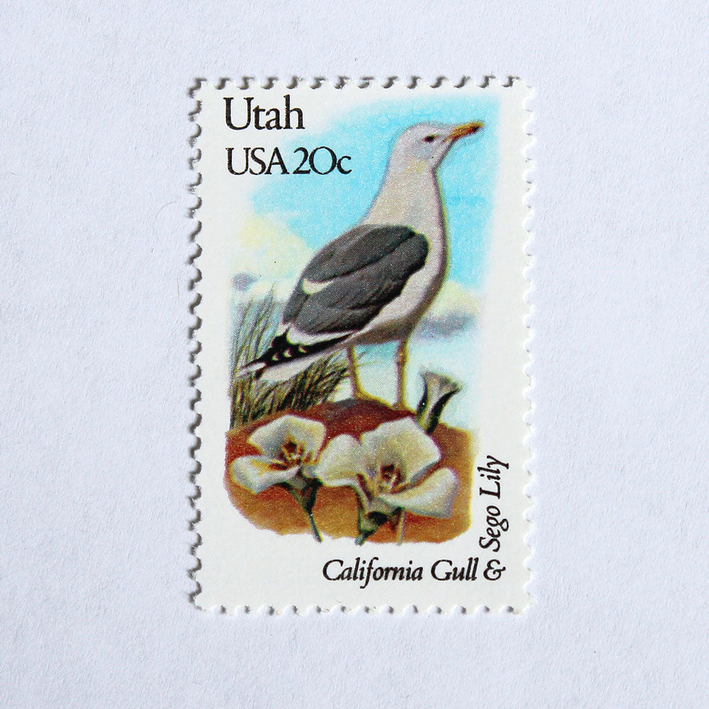 20c Utah State Bird and Flower Stamps - Pack of 5