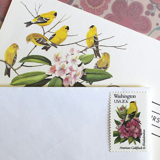 20c Washington State Bird and Flower Stamps - Pack of 5
