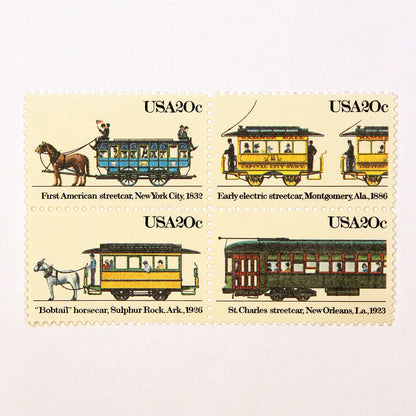 20c Streetcars Stamps - Pack of 20