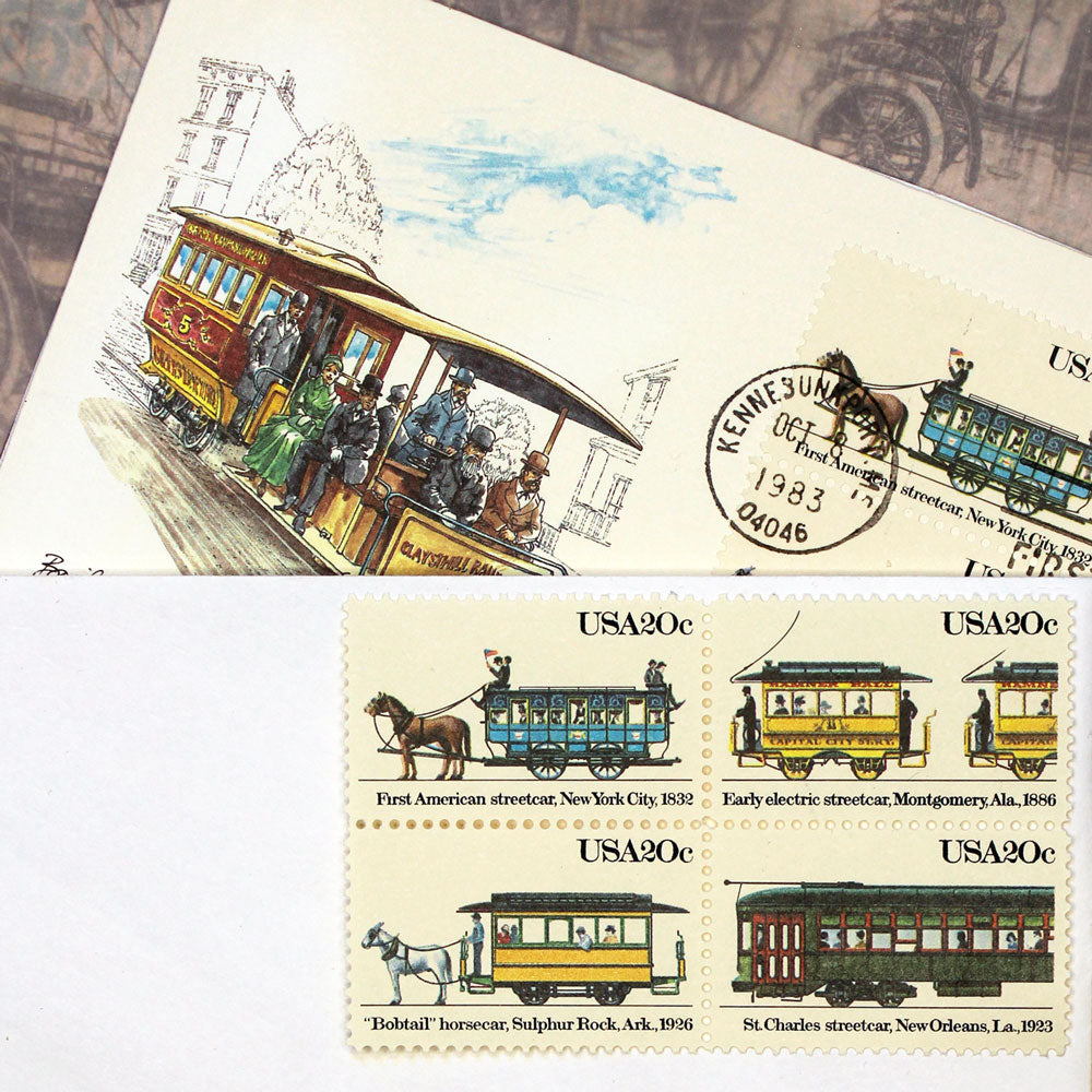 20c Streetcars Stamps - Pack of 20