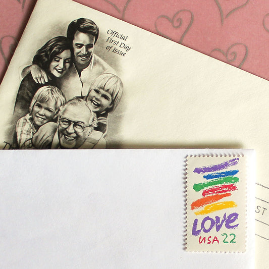 22c Crayon Love Stamps - Pack of 10
