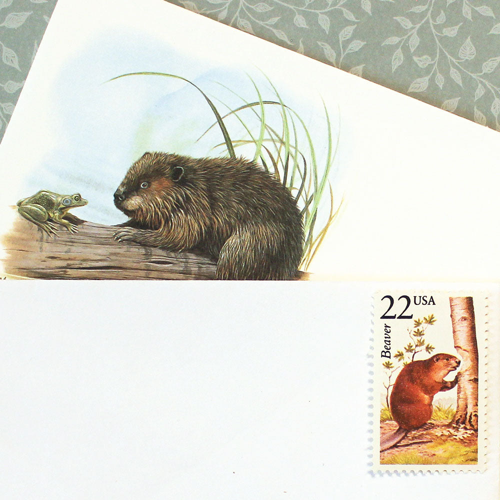 22c Beaver Wildlife Stamps - Pack of 5