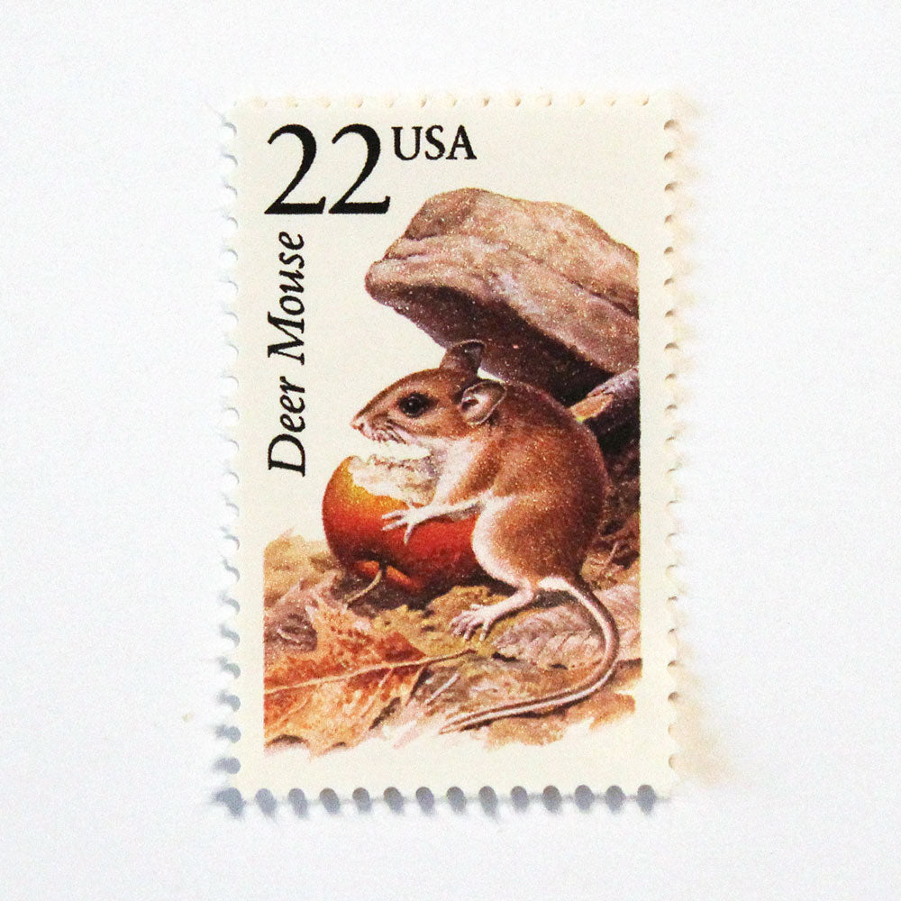 22c Deer Mouse Wildlife Stamps - Pack of 5