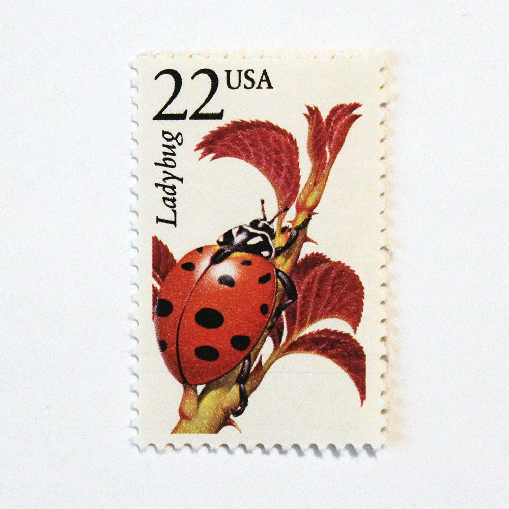 22c Ladybug Wildlife Stamps - Pack of 5