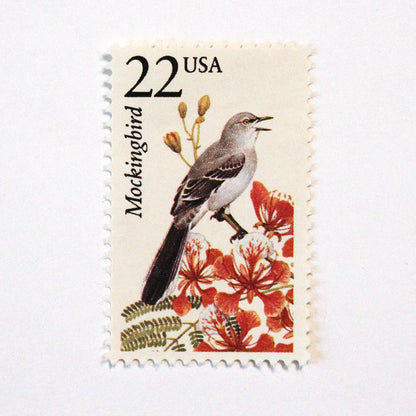 22c Mockingbird Wildlife Stamps - Pack of 5