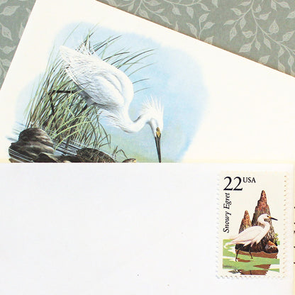 22c Snowy Egret Wildlife Stamps - Pack of 5