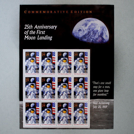 29c First Moon Landing Stamps - Sheet of 12