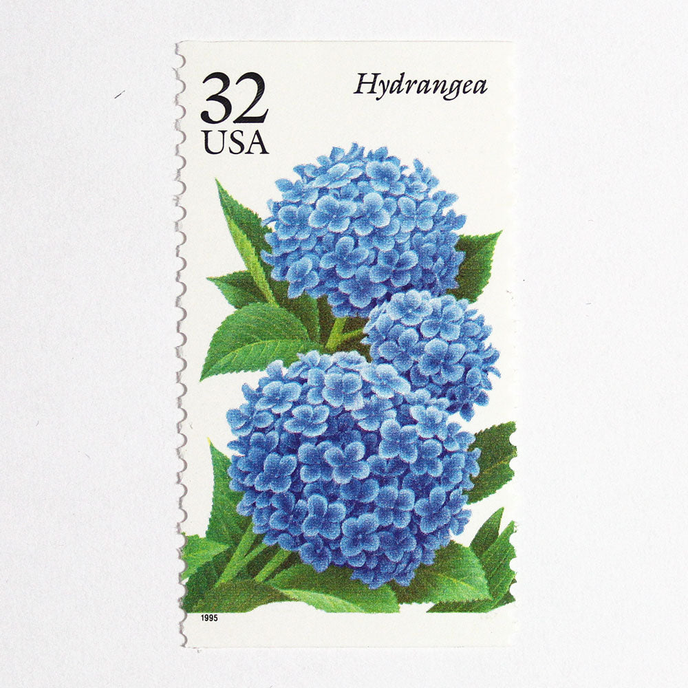 32c Blue Hydrangea Stamps - Pack of 5