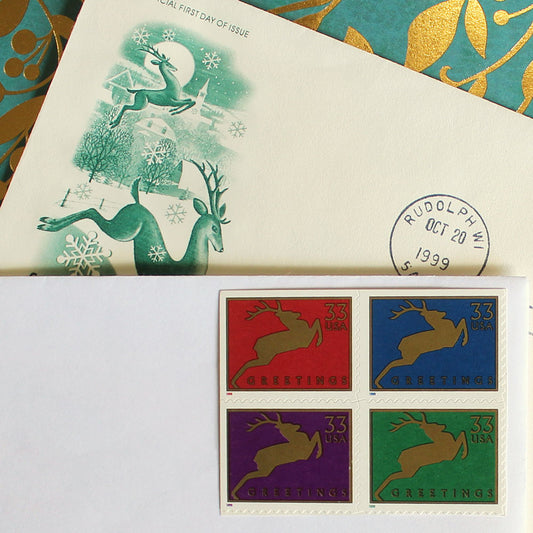 33c Reindeer Stamps - Pack of 20